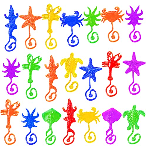 HONGECB SUNCHE 24 Stücke Klatschhand Kinder, Glibberhand Mitgebsel, Fenster Crawler Männer, Klatschhand Glibber, Mehrfarbig Klebrige Wand Kletterer, Klebrige Spielzeug für Kinder Party, Meerestieren HONGECB SUNCHE 24 Stücke Klatschhand Kinder, Glibberhand Mitgebsel, Fenster Crawler Männer, Klatschhand Glibber, Mehrfarbig Klebrige Wand Kletterer, Klebrige Spielzeug für Kinder Party, Meerestieren von HONGECB