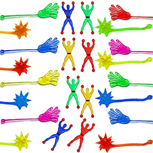 HONGECB Klatschhand Kinder Mitgebsel, Fenster Crawler Männer, Fensterkletterer Ninja, Klatschhand Glibber, Klebrige Wand Kletterer Spielzeug, 24 Stück HONGECB Klatschhand Kinder Mitgebsel, Fenster Crawler Männer, Fensterkletterer Ninja, Klatschhand Glibber, Klebrige Wand Kletterer Spielzeug, 24 Stück von HONGECB