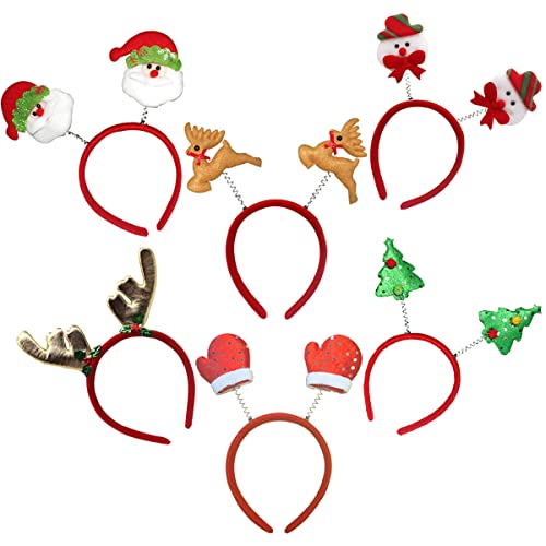HONGECB Haarreif Weihnachten, 6 Stück Weihnachts Accessoires, Haarreif Weihnachten Stirnband, Weihnachts Kopfschmuck, Weihnachten Geweih Stirnbänder, Kinder Frauen für Weihnachts Party Haarschmuck HONGECB Haarreif Weihnachten, 6 Stück Weihnachts Accessoires, Haarreif Weihnachten Stirnband, Weihnachts Kopfschmuck, Weihnachten Geweih Stirnbänder, Kinder Frauen für Weihnachts Party Haarschmuck von HONGECB