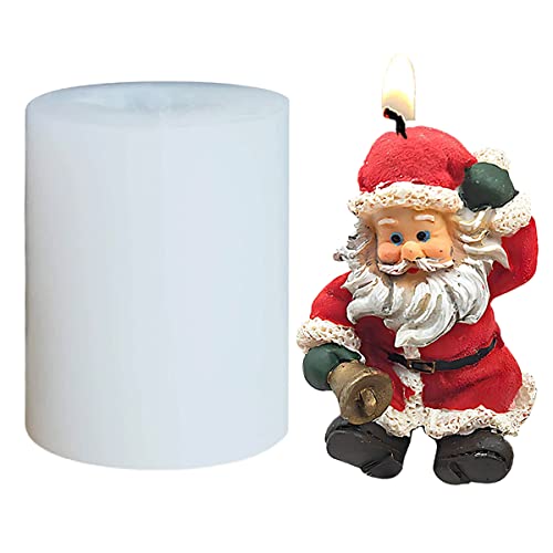 Silikonform Für Kerzen Weihnachten, 3D Weihnachts Kerzenform, Kerzenform Zum Gießen, Kerzengießform Silikon Kerze Formen, Christmas Party Mold, für DIY Weihnachtskuchen Schokolade, Santa Claus (B) Silikonform Für Kerzen Weihnachten, 3D Weihnachts Kerzenform, Kerzenform Zum Gießen, Kerzengießform Silikon Kerze Formen, Christmas Party Mold, für DIY Weihnachtskuchen Schokolade, Santa Claus (B) von HONGECB