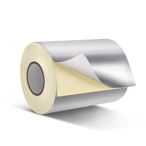HONGTAISHENG Alu Klebeband, Hitzebeständiges Aluminium Klebeband zum Reparieren von Metalloberflächen, 119mm x 25m Wasserdichtes Selbstklebend für Kanäle, Klimaanlagen, Lüftungsschlitze, Dicke 0.1mm HONGTAISHENG Alu Klebeband, Hitzebeständiges Aluminium Klebeband zum Reparieren von Metalloberflächen, 119mm x 25m Wasserdichtes Selbstklebend für Kanäle, Klimaanlagen, Lüftungsschlitze, Dicke 0.1mm von HONGTAISHENG