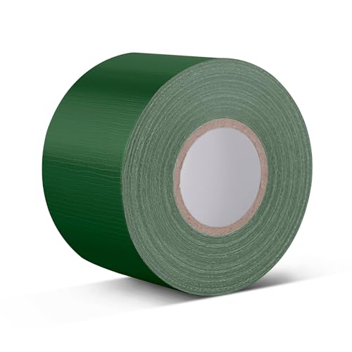 HONGTAISHENG Premium Gewebeband, Wasserfest Gaffa Tape, Panzerband Extra Stark, Panzertape Grün für Innen & Außen Gewebeverstärktes Klebeband, 58mm x 20m von HONGTAISHENG