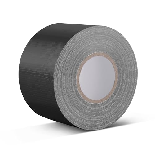 HONGTAISHENG Premium Gewebeband, Wasserfest Gaffa Tape, Panzerband Extra Stark, Panzertape Schwarz für Innen & Außen Gewebeverstärktes Klebeband, 58mm x 20m von HONGTAISHENG