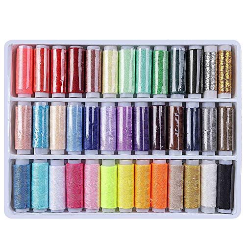 Nähgarn Set Nähmaschinengarn von Polyester Multi Farben zum Quilten Stitching Hand Sewing 39 packs von HONGXIN-SHOP