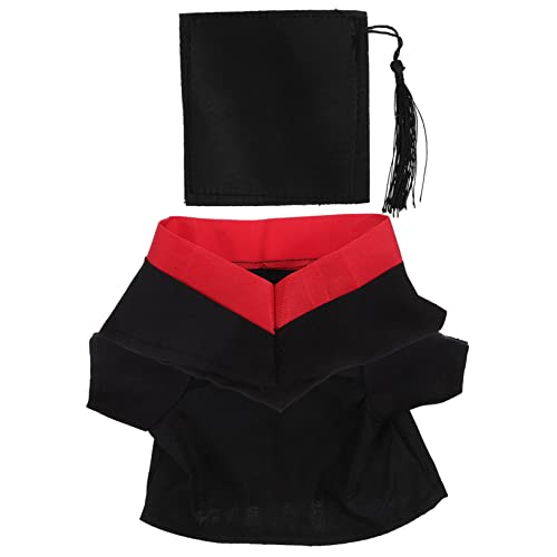 HONITANO 1 Satz Abschlussanzugsspielzeug Kleidung für Puppen Abschluss Ihr Zubehör für Babypuppen puppenkleidung Puppen Kleidung Puppenabschlusskleidung Plüschpuppenkostüm Stoff Black von HONITANO