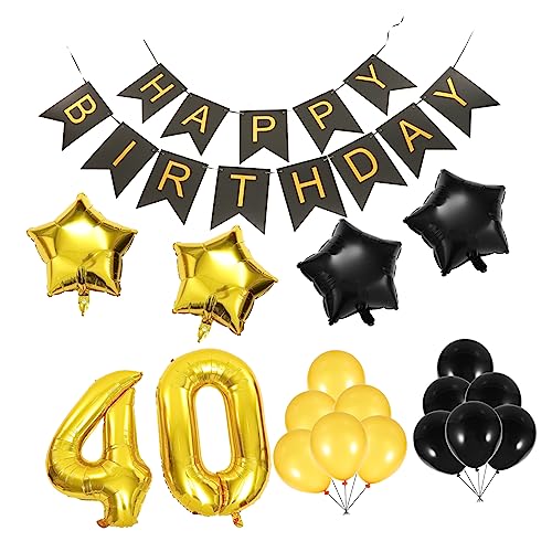 HONITANO 1 Satz Geburtstagsfeier Geburtstag Luftballons Dekorationen zum 40. Geburtstag balloons wasserballons balons festliche geburtstagsballons Hintergrund Luftballons Dekoration Papier HONITANO 1 Satz Geburtstagsfeier Geburtstag Luftballons Dekorationen zum 40. Geburtstag balloons wasserballons balons festliche geburtstagsballons Hintergrund Luftballons Dekoration Papier von HONITANO