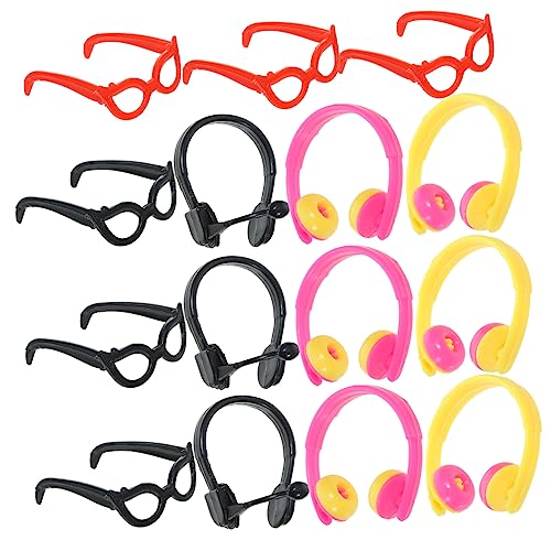 HONITANO 1 Satz Headset Schnapsgläser Kopfhörer Puppe Kleine Puppenbrille Puppenkostümzubehör Puppe Mini-Brille Brille Anziehen Puppen-DIY-dekore Brillen Plastik HONITANO 1 Satz Headset Schnapsgläser Kopfhörer Puppe Kleine Puppenbrille Puppenkostümzubehör Puppe Mini-Brille Brille Anziehen Puppen-DIY-dekore Brillen Plastik von HONITANO