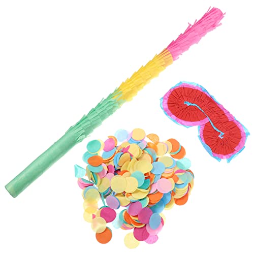 HONITANO 1 Satz Pinata-Zubehör Konfetti Partyzubehör Geburtstagsdekorationen Stöcke Piñata-Stick aus Papier Partygeschenke für Geburtstagsfeier Pinata-Stick Colorful von HONITANO