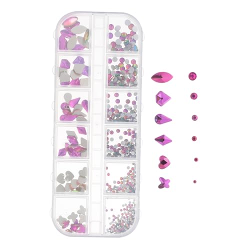 HONITANO 1 Schachtel Nail Gems Fächer Box Kreative DIY Nagelsteine Resin Strasssteine für Nageldesign Funkelnde Nail Art Schmuck Zubehör für Kreative Maniküre HONITANO 1 Schachtel Nail Gems Fächer Box Kreative DIY Nagelsteine Resin Strasssteine für Nageldesign Funkelnde Nail Art Schmuck Zubehör für Kreative Maniküre von HONITANO