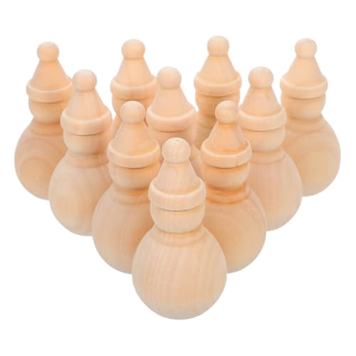 HONITANO 10 Schneemann-steckpuppen: Holzsteckpuppen – Unfertige Holzpuppe – Leere Holzfiguren Für Diy-kunstmalerei, Weihnachtsdekorationen, Bastelprojekte HONITANO 10 Schneemann-steckpuppen: Holzsteckpuppen – Unfertige Holzpuppe – Leere Holzfiguren Für Diy-kunstmalerei, Weihnachtsdekorationen, Bastelprojekte von HONITANO