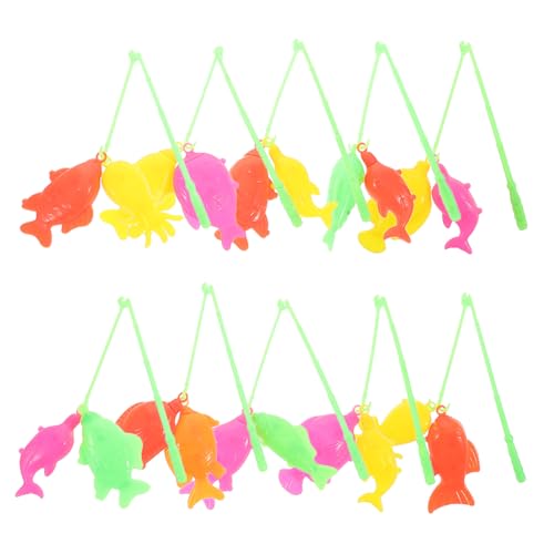 HONITANO 10 Stück Teiliges Angelspielzeug Set Bunte Meerestiere Badespielzeug Wasserspielzeug für Kleinkinder Badewanne Pool Outdoor Rollenspiel Kinderparty HONITANO 10 Stück Teiliges Angelspielzeug Set Bunte Meerestiere Badespielzeug Wasserspielzeug für Kleinkinder Badewanne Pool Outdoor Rollenspiel Kinderparty von HONITANO