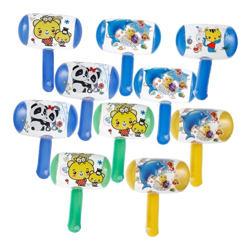 HONITANO 10 Stück Teiliges Aufblasbares Kinderhammer Glocke Leichte in Bunten Farben Pfeifend und Klappernd für Partys Outdoor Poolspaß Zufällige Farbe HONITANO 10 Stück Teiliges Aufblasbares Kinderhammer Glocke Leichte in Bunten Farben Pfeifend und Klappernd für Partys Outdoor Poolspaß Zufällige Farbe von HONITANO