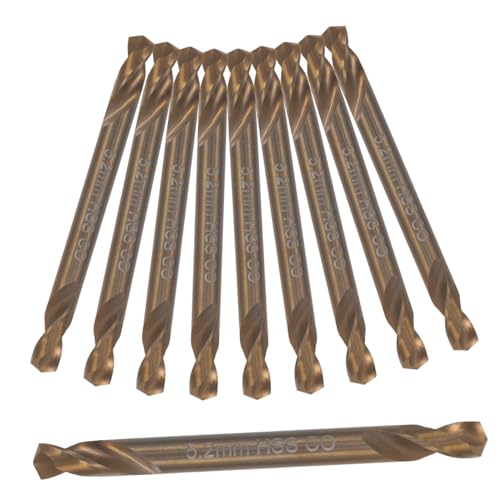 HONITANO 10 Stück Teiliges Cobalt Bohrer Spiralbohrer für Metall Edelstahl Holz Kunststoff Langlebige Hochgeschwindigkeitsstahl Bits mit Optimierter Spanabfuhr Werkzeug für Heimwerker und von HONITANO