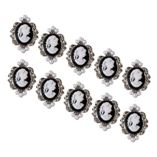 HONITANO 10 Stück Teiliges DIY Nagel Schmuck Barock Stil Perlen Metall Silber Nagelsticker Nageldekorationen für Damen Nailart Salon Zubehör Glänzend Elegant HONITANO 10 Stück Teiliges DIY Nagel Schmuck Barock Stil Perlen Metall Silber Nagelsticker Nageldekorationen für Damen Nailart Salon Zubehör Glänzend Elegant von HONITANO