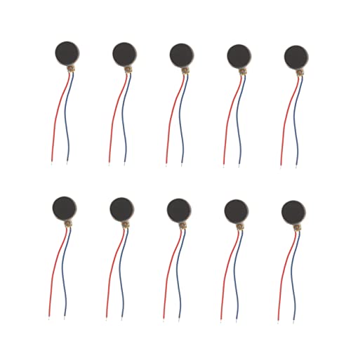 HONITANO 10 Stück Teiliges Mini Vibrationsmotoren Dc Flachmotoren mit Hoher Härte und Temperaturbeständigkeit Langlebig Geräuscharm Geeignet für Handys Massagegeräte und Elektronik von HONITANO