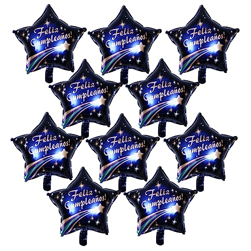 HONITANO 10 Stück Teiliges Set Folienballons für Geburtstagsfeiern Fünfzackige Luftballons für Innen und Außendekoration Leicht und Einfach zu Verwenden HONITANO 10 Stück Teiliges Set Folienballons für Geburtstagsfeiern Fünfzackige Luftballons für Innen und Außendekoration Leicht und Einfach zu Verwenden von HONITANO