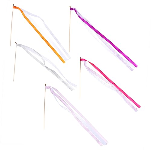 HONITANO 10 Stück Zauberstab party halloween bandfeile geburtstagseinladungen children toys zabawki dla dziewczynki Zauberstäbe Gold Spielzeugkinder Hexenstab Requisite Feenstock Polyester von HONITANO