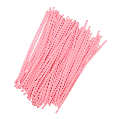 HONITANO 100 Stück Langer Ballon Luftballons Für Modellieren Drinnen Rot Transparent Farbig Und Party Pastell Sortiert Geburtstag Blau Wiederverwendbar Verdrehen Emulsion Rosa von HONITANO