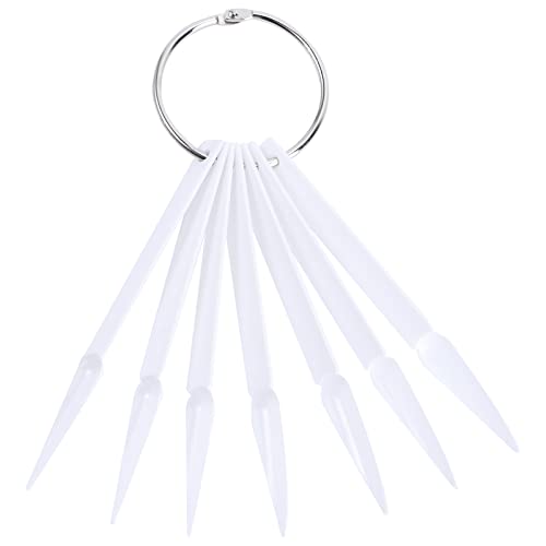 HONITANO 100 Stück Nagel Farbpaletten Fächerförmige Anzeige Nagelkunst Übungsstick Weiß für Anfänger und Nail Art Präsentation HONITANO 100 Stück Nagel Farbpaletten Fächerförmige Anzeige Nagelkunst Übungsstick Weiß für Anfänger und Nail Art Präsentation von HONITANO