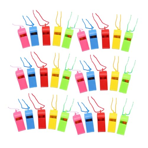 HONITANO 100 Stück Teiliges Buntes Pfeifen mit Lanyard Laute Kunststoff Sportpfeifen für Schiedsrichter Training und Party für Sportveranstaltungen und Kindergeburtstage HONITANO 100 Stück Teiliges Buntes Pfeifen mit Lanyard Laute Kunststoff Sportpfeifen für Schiedsrichter Training und Party für Sportveranstaltungen und Kindergeburtstage von HONITANO