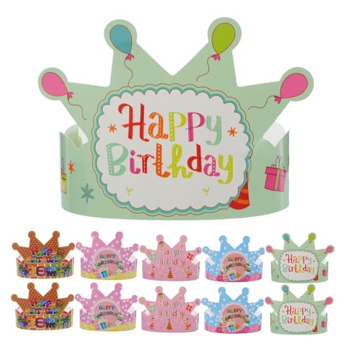 HONITANO 100 Stück Teiliges Papier Kronenset für Kindergeburtstag Bunte Partyhüte Leichte Geburtstagskopfbedeckung als Mitgebsel für Mädchen und Jungen Passende Dekoration für Kinderfeste HONITANO 100 Stück Teiliges Papier Kronenset für Kindergeburtstag Bunte Partyhüte Leichte Geburtstagskopfbedeckung als Mitgebsel für Mädchen und Jungen Passende Dekoration für Kinderfeste von HONITANO