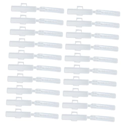HONITANO 100 Stück Teiliges Transparentes Kabelbeschriftungsbox Wetterfeste Kunststoff Kabelmarkierungsbox Robust Flexibel Einfache Installation für Kabelmanagement mit Kabelbinder Geeignet von HONITANO