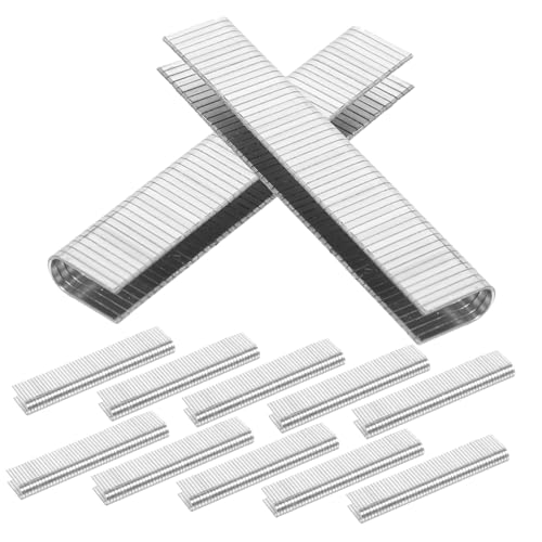 HONITANO 1000 Stück U förmige Pneumatische Klammern Narrow Crown Heavy Duty Metallklammern für Holzverarbeitung Kompatibel mit Pneumatischen und Elektrischen Tacker Kleine Stark von HONITANO