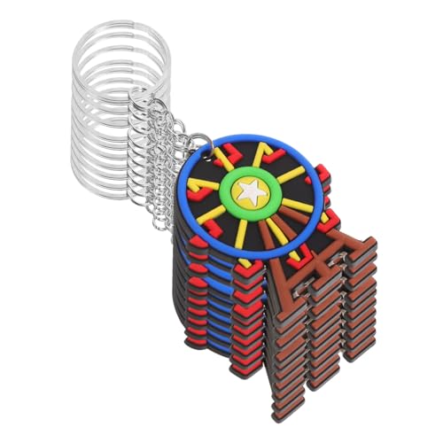 HONITANO 12 Stück Riesenrad-Schlüsselanhänger Zirkus Schlüsselanhänger Brieftasche Kette Stolz-Armband Auto mitgebsel kindergeburtstage paket Zirkus-Schlüsselanhänger Schlüsselkette Metall von HONITANO