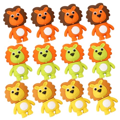 HONITANO 12 Stück Teiliges Kreative Tier radiergummis für Kleine Niedliche Löwenform Bunte Mini radierer als Mitgebsel für Kindergeburtstag und Schulanfang Zufällige Farbe Zufällige Farbe HONITANO 12 Stück Teiliges Kreative Tier radiergummis für Kleine Niedliche Löwenform Bunte Mini radierer als Mitgebsel für Kindergeburtstag und Schulanfang Zufällige Farbe Zufällige Farbe von HONITANO