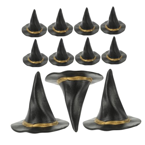 HONITANO 12 Stück Teiliges Miniatur Hexenhüte Schwarze Puppenhüte für DIY Bastelarbeiten Halloween Dekoration und Puppenhaus Zubehör als Party Foto Requisite und Festliche Tischdeko HONITANO 12 Stück Teiliges Miniatur Hexenhüte Schwarze Puppenhüte für DIY Bastelarbeiten Halloween Dekoration und Puppenhaus Zubehör als Party Foto Requisite und Festliche Tischdeko von HONITANO