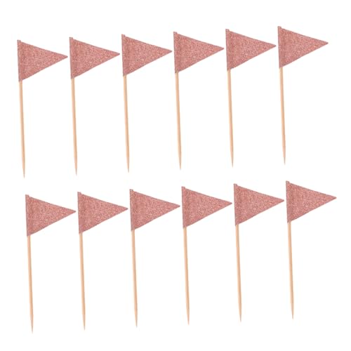 HONITANO 12 Stück Teiliges Party Food Flag Picks Rosegold Dreieckige Kuchen Dekorationen Stabile Dessert Topper für Kuchen Obst Vorspeisen Vielseitige Flags für Geburtstag Hochzeit HONITANO 12 Stück Teiliges Party Food Flag Picks Rosegold Dreieckige Kuchen Dekorationen Stabile Dessert Topper für Kuchen Obst Vorspeisen Vielseitige Flags für Geburtstag Hochzeit von HONITANO