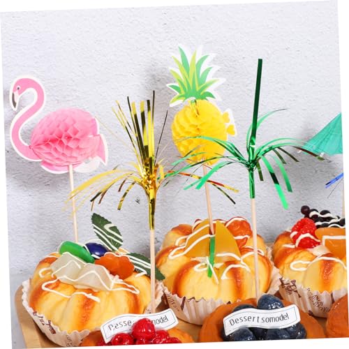 HONITANO 140 Teiliges Dessertdekorationsset mit Flamingo und Cocktailspießen Glatte Tortendeko für Sommerpartys und Geburtstagsfeiern Vielseitige Kuchenornamente für Restaurants und HONITANO 140 Teiliges Dessertdekorationsset mit Flamingo und Cocktailspießen Glatte Tortendeko für Sommerpartys und Geburtstagsfeiern Vielseitige Kuchenornamente für Restaurants und von HONITANO