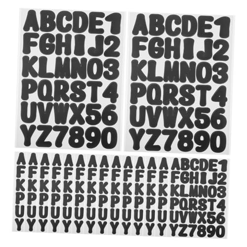 HONITANO 16 Blatt Selbstklebende Vinyl Alphabet Aufkleber Schwarz Großes Buchstaben und Zahlen Sticker Vielseitig für Mailbox Wasserflasche Scrapbook und Heimdekor HONITANO 16 Blatt Selbstklebende Vinyl Alphabet Aufkleber Schwarz Großes Buchstaben und Zahlen Sticker Vielseitig für Mailbox Wasserflasche Scrapbook und Heimdekor von HONITANO