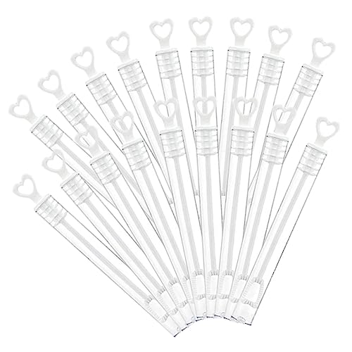 HONITANO 18 Stück Leere Seifenblasenstäbe für DIY Seifenblasen Nachfüllbare Blasröhrchen für Hochzeiten und Partys Bubble Wands Tube für Feiern von HONITANO