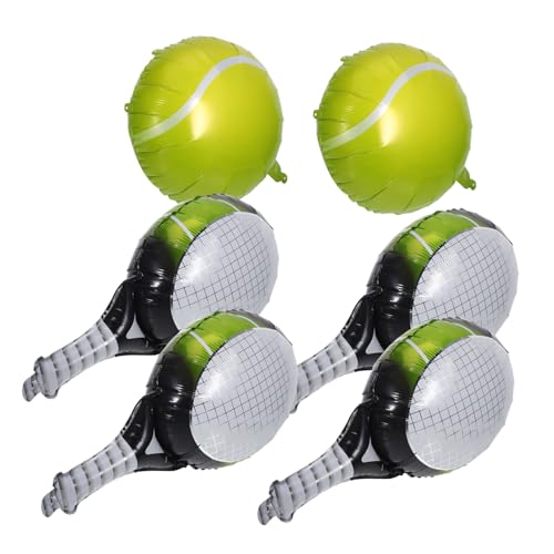 HONITANO 1Satz Ballon Teiliges Deko aus Folie für Geburtstagsparty und Tennisschläger Ballons für Sport Themen Events und Feiern von HONITANO