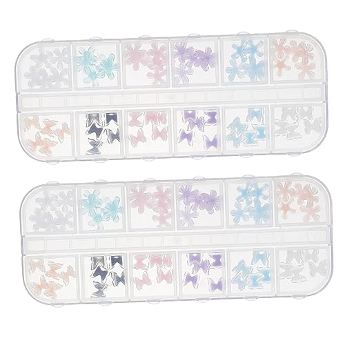 HONITANO 2 Boxen Schmetterling Nagel Dekoration Weibliches Kreatives Nagelzubehör Maniküre Diy Charms Nagelzubehör Im 3d-stil Maniküre-werkzeug Dekorative Nailart-anhänger Harz HONITANO 2 Boxen Schmetterling Nagel Dekoration Weibliches Kreatives Nagelzubehör Maniküre Diy Charms Nagelzubehör Im 3d-stil Maniküre-werkzeug Dekorative Nailart-anhänger Harz von HONITANO