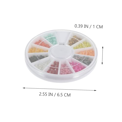 HONITANO 2 Karton Farben Caviar Nail Beads Boxen Kreative Nail Art Perlen für Naturnägel und Künstliche Nägel Nagelverzierung für Damen von HONITANO