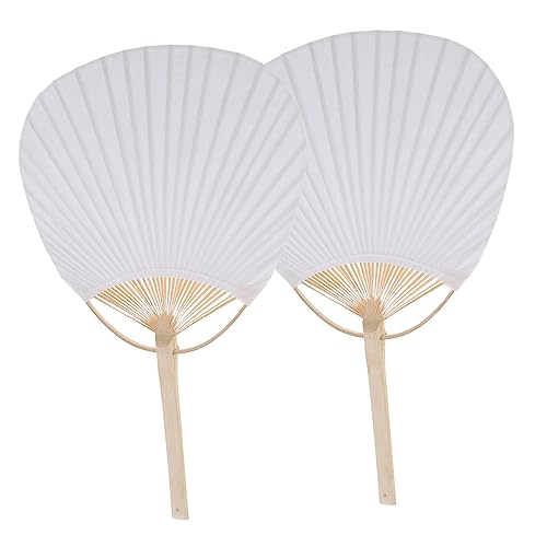 HONITANO 2 Stück Blanko Papierfächer Diy Handfächer zum Malen und Gestalten für Bastelbedarf für Hochzeiten und Besondere Anlässe HONITANO 2 Stück Blanko Papierfächer Diy Handfächer zum Malen und Gestalten für Bastelbedarf für Hochzeiten und Besondere Anlässe von HONITANO