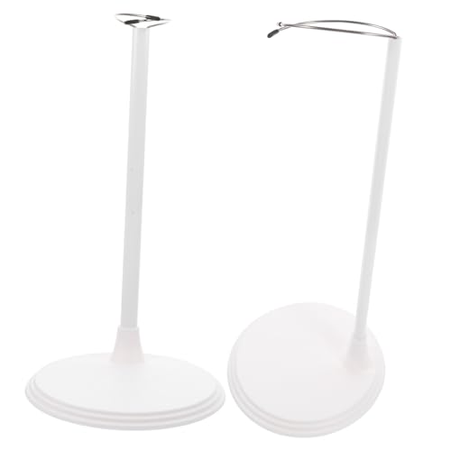 HONITANO 2 Stück Einstellbarer Puppenständer Weiß aus Edelstahl und Stabile Doll Support Frames mit Sicherem Griff für Vielfältige Puppen Robust und Langlebig als Puppenzubehör und von HONITANO
