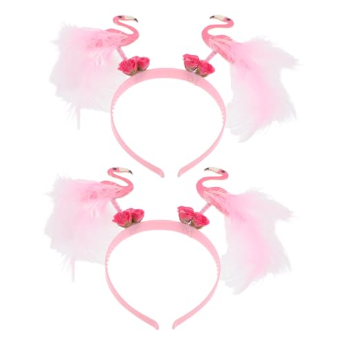 HONITANO 2 Stück Hawaii Headwear Flamingo Haarreifen Tropisch Sommerlich Flauschig Luau Stirnband für Strandparty Karneval Cosplay Geburtstagsfeier Dekoration HONITANO 2 Stück Hawaii Headwear Flamingo Haarreifen Tropisch Sommerlich Flauschig Luau Stirnband für Strandparty Karneval Cosplay Geburtstagsfeier Dekoration von HONITANO