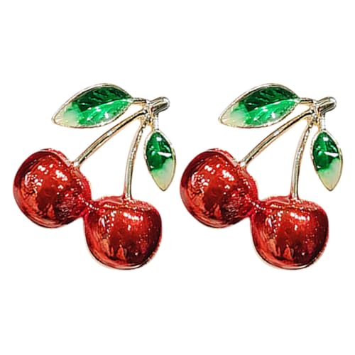 HONITANO 2 Stück Kirsch Brosche Broschennadeln Für Kragennadeln Für Damen Hochzeitsbrosche Anstecknadeln Für Damen Pins Niedlich Dame Stift Anstecknadeln Für Hüte Legierung Rot HONITANO 2 Stück Kirsch Brosche Broschennadeln Für Kragennadeln Für Damen Hochzeitsbrosche Anstecknadeln Für Damen Pins Niedlich Dame Stift Anstecknadeln Für Hüte Legierung Rot von HONITANO