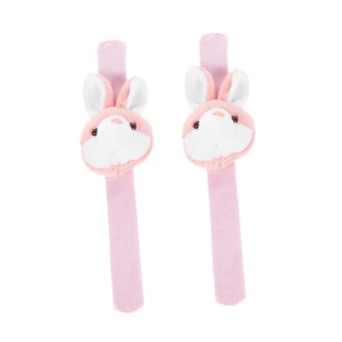 HONITANO 2 Stück Niedliches Plüsch Tier Slap Armband mit Kaninchen Weiches Hautfreundlich und Bequem als Party Favors und HONITANO 2 Stück Niedliches Plüsch Tier Slap Armband mit Kaninchen Weiches Hautfreundlich und Bequem als Party Favors und von HONITANO
