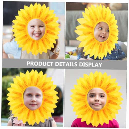 HONITANO 2 Stück Sonnenblumen Kopfschmuck Kostüm Accessoire für Karneval Party Tanz Cosplay Leichte Bequeme Blüten Haarreife für Erwachsene und Teens von HONITANO