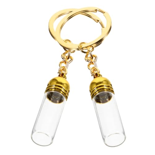 HONITANO 2 Stück Teiliges Transparentes Glasfläschchen mit Schlüsselanhänger Auslaufsicherer Duftöl und Parfümzerstäuber für Reisen und Alltag Nachfüllbare Vials als Anhänger HONITANO 2 Stück Teiliges Transparentes Glasfläschchen mit Schlüsselanhänger Auslaufsicherer Duftöl und Parfümzerstäuber für Reisen und Alltag Nachfüllbare Vials als Anhänger von HONITANO