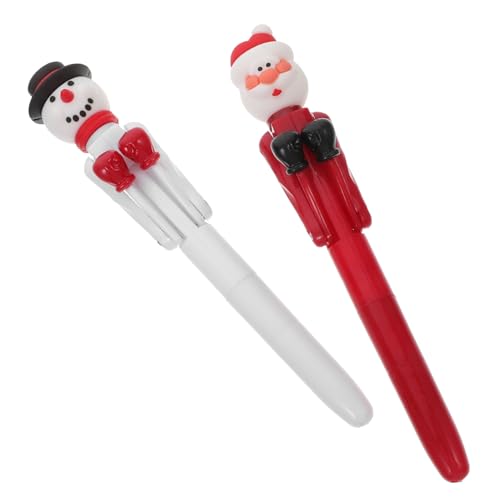 HONITANO 2 Stück Teiliges Weihnachts Box Kugelschreiber mit Interaktivem Boxspiel Lustige Weihnachtsmann und Schneemann Motive Kreative Schülergeschenke für Schule Büro und Partyspaß HONITANO 2 Stück Teiliges Weihnachts Box Kugelschreiber mit Interaktivem Boxspiel Lustige Weihnachtsmann und Schneemann Motive Kreative Schülergeschenke für Schule Büro und Partyspaß von HONITANO