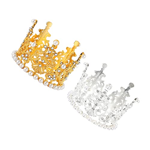 HONITANO 2 Stück Tiara Hochzeitsdeko Kleine Diadem-kuchendekoration Kuchenverzierungen Mit Perlenkrone Kuchendekoration Für Die Babyparty Krone Kuchen Künstliche Perle HONITANO 2 Stück Tiara Hochzeitsdeko Kleine Diadem-kuchendekoration Kuchenverzierungen Mit Perlenkrone Kuchendekoration Für Die Babyparty Krone Kuchen Künstliche Perle von HONITANO
