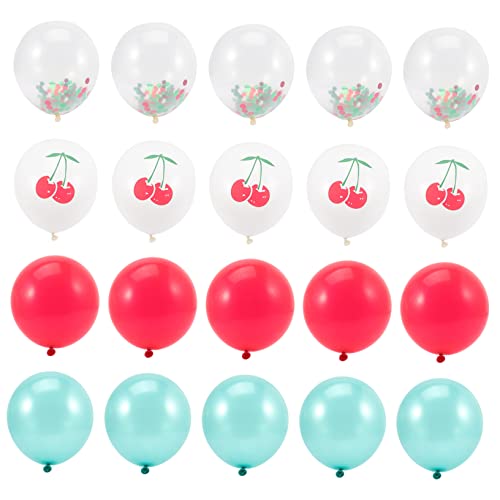 HONITANO 20 Stück Fruchtballon Party-Ballon- Ornamente für Orange Obst sommerliche Dekorationen goldhochzeit ballons Party Dekoration Set tropischer Ballon Partyversorgung Emulsion von HONITANO