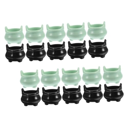 HONITANO 20 Stück Halloween Vers Gruselig Machen Geist Winzig Stütze Figur Dekoration Kessel Party Dollhouse Decor Kind Mini Szene Mikro Schüttgut Klein Micro Landscape Decor Plastik von HONITANO