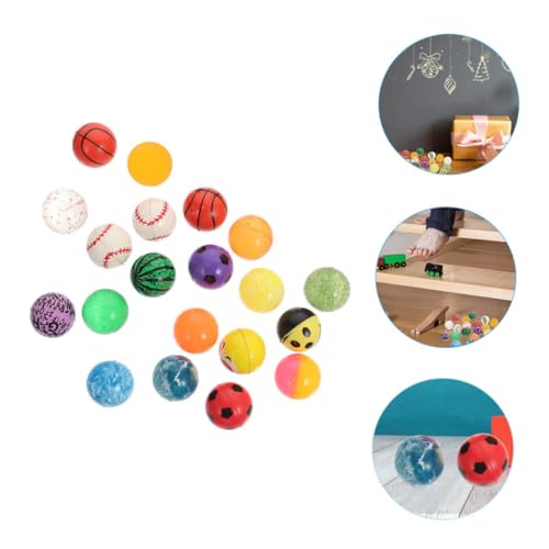 HONITANO 20 Stück Teiliges Hüpfbälle Bunte Gummi Springbälle Elastische Stressabbau Spielzeuge Für Party und Kinderzimmer von HONITANO