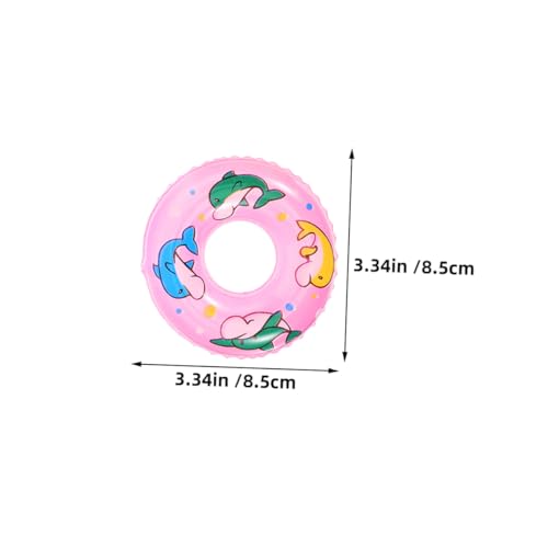 HONITANO 20 Stück Teiliges Mini Schwimmring Dekorative Kleine Schwimmringe aus Kunststoff Vielseitige Mini Haus Deko Wiederverwendbar Handliche für DIY und Miniaturlandschaften von HONITANO